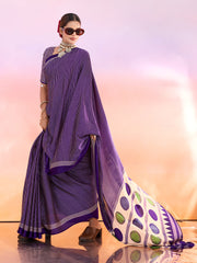 Printed Satin Saree