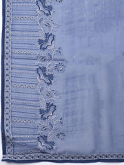 Embroidered Muslin Unstitched Suit With Dupatta