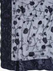 Resham Jaal Chiffon Unstitched Suit With Dupatta