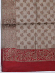 Woven Chanderi Unstitched Suit With Dupatta
