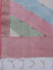 Neck Embroidered Tissue Unstitched Suit With Dupatta