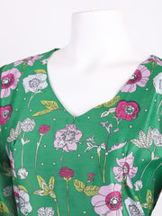 Printed Art Slik Kurta With Pant