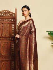 Paisley Woven Design Art Silk Saree