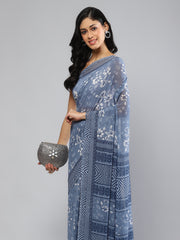Digital Printed Georgette Saree