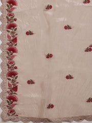 Printed Tissue Unstitched Suit With Dupatta