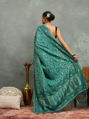 Resham Booti Woven Cotton Blend Saree