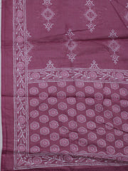 Neck Embroidered Cotton Blend Unstitched Suit With Dupatta