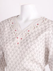 Printed Cotton Blend Kurta With Pants