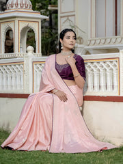 Sequence Embroidery Art Silk Saree