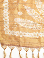 Embroidered Tussar Unstitched Suit With Dupatta