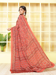 Digital Printed Crepe Saree