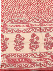 Embroidered Cotton Unstitched Suit With Pant & Dupatta