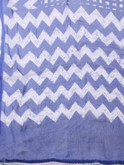 Embroidered Cotton Blend Ustitched Suit With Pant & Dupatta