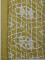 Patch Neck Cotton Blend Unstitched Suit With Dupatta