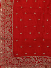 Woven Banarasi Art Silk Unstitched Suit With Dupatta