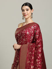 Zari Jaal Art Silk Woven Saree