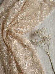 Printed Cotton Blend Unstitched Suit With Pant & Dupatta