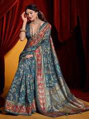 Digital Printed Art Crepe Saree