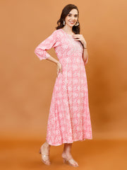 Printed Cotton Dress