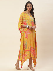 Floral Printed Crepe Kurta