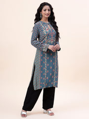 Digital Printed Crepe Kurta