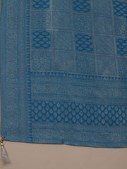 Kanjeevaram Chanderi Unstitched Suit With Dupatta
