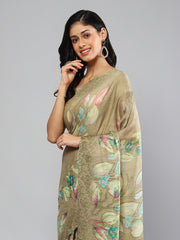 Digital Printed Georgette Saree