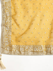 Embroidered Tissue Unstitched Suit With Dupatta