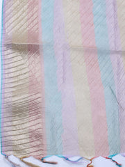 Neck Embroidered Chanderi Unstitched Suit With Dupatta