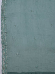 Printed Cotton Blend Unstitched Suit With Dupatta