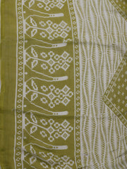 Printed Cotton Blend Unstitched Suit With Dupatta