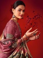 Digital Printed Art Silk Saree