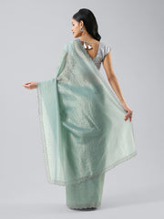 Swarovski Border Organza Saree