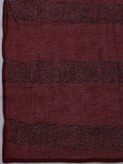 Patch Neck Cotton Blend Unstitched Suit With Dupatta