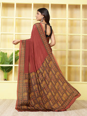 Digital Printed Crepe Saree