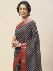 Digital Print Cotton Saree