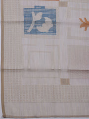 Embroidered Chanderi Unstitched Suit With Dupatta