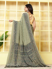 Digital Printed Crepe Saree