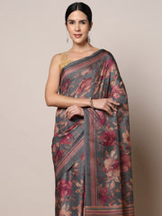 Printed Dola Silk Saree