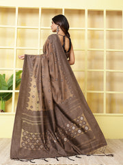 Resham Booti Woven Cotton Saree