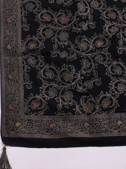 Pashmina Woven Design Unstitched Kurta With Pant & Dupatta