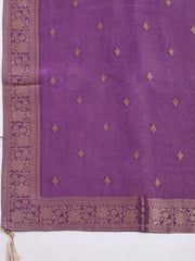 Woven Design Tissue Unstitched Suit With Dupatta