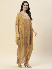 Digital Print Georgette Kaftan Kurta