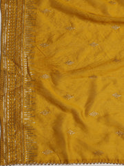 Neck Embroidered Cotton Blend Unstitched Suit With Dupatta