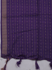 Patch Neck Art Silk Unstitched Suit With Dupatta