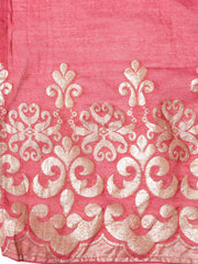 Neck Embroidered Cotton Blend Unstitched Suit With Dupatta