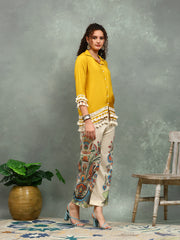 Printed Muslin Kurta With pants