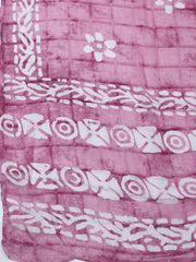 Printed Cotton Blend Unstitched Suit With Pant & Dupatta