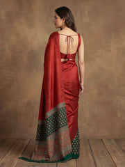 Printed Satin Saree