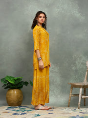 Printed Crepe Kurta With pants